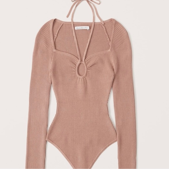 Abercrombie & Fitch Tops - Abercrombie Strappy Cinched Front Sweater Bodysuit